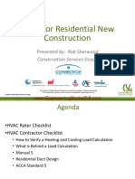 HVAC For Residential New Construction Presented by Rob Sherwood
