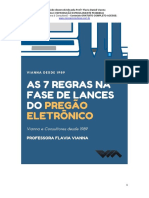 As 7 Regras Na Fase de Lances Do Prego Eletrônico