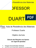 Vídeo Aula 2 Resistência Dos Materiais - Determinação Das Reações Nos Apoios