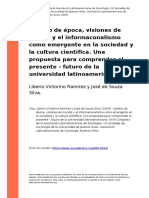 Liberio Victorino Ramirez y Jose de S (..) (2009) - Cambio de Epoca, Visiones de Mundo y El Informaconalismo Como Emergente en La Sociedad (..)