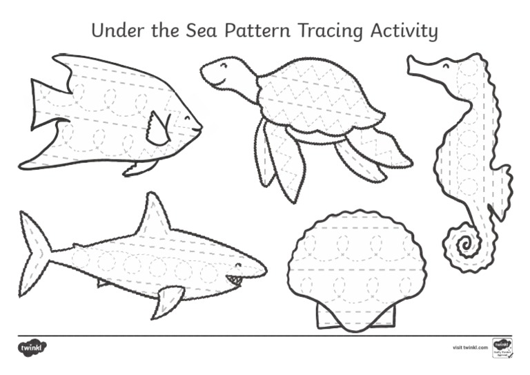 Under the Sea Tracing Activity | PDF