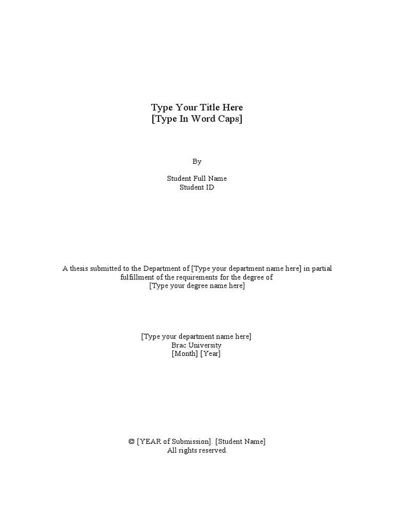 Type Your Title Here (Type in Word Caps) | PDF | Thesis | Accuracy And ...