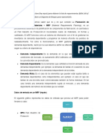 La Planeación de Requerimientos de Materiales para Foro