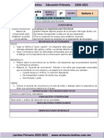 Plan Diagnóstico - 2do Grado Formación C y E (2020-2021)