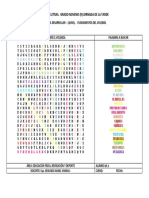 SOPA DE LETRAS Educacio Fisica