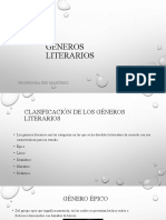Clasificación de Los Géneros Literarios - PDF PL