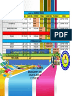 Online and Modular Class Schedule for Grade 6 Students