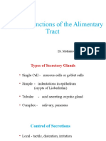 Secretory Functions of The Alimentary Tract: Dr. Mohamed Hassan