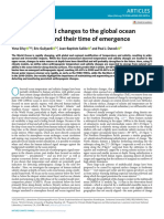 Human - Induced Changes To The Global Ocean Water Massess and Their Time of Emergence