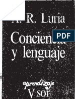Luria Conciencia y Lenguaje PDF
