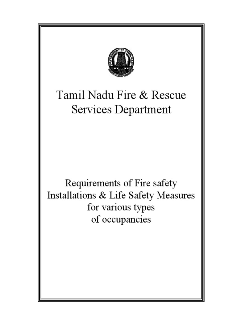 Fire Safety Requirements in Tamil Nadu | PDF | Fire Sprinkler System ...