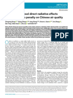 Weakening Aerosol Direct Radiative Effects Mitigate Climate Penalty On Chinese Air Quality