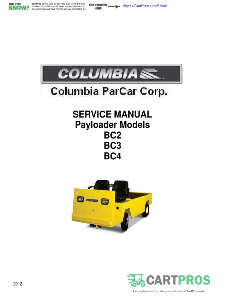Service Manual Payloader Models BC2 BC3 BC4 PDF Battery Charger