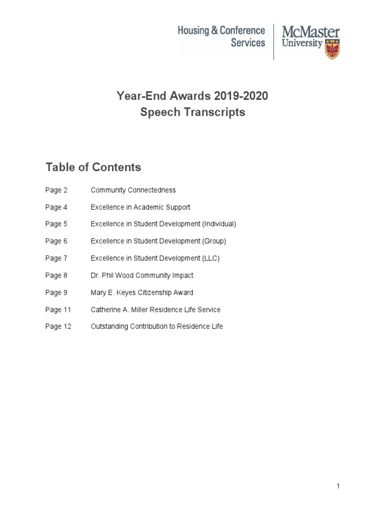Year-End Awards Speech Highlights | PDF | Mentorship | Creativity