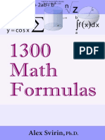 1300 Math Formulas-Svirin PDF
