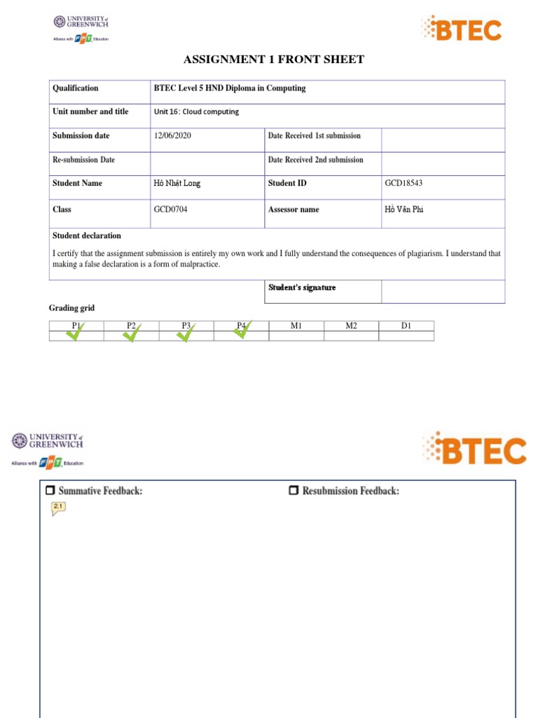 Cloud Computing Assignment Overview | PDF | Platform As A Service ...