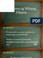 Morfema NG Wikang Filipino