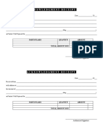 Acknowledgment Receipt Template