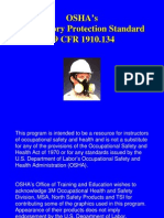 OSHA's Respiratory Protection Standard 29 CFR 1910.134