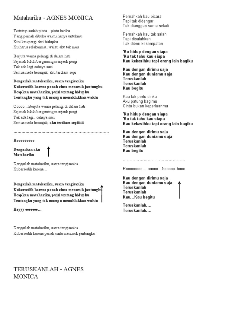 Lirik Lagu Pertandingan Pdf