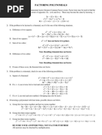 Factoring Polynomials: Be Sure Your Answers Will Not Factor Further!