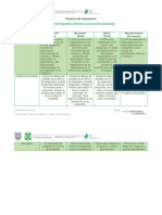 Rubrica de Evaluacion