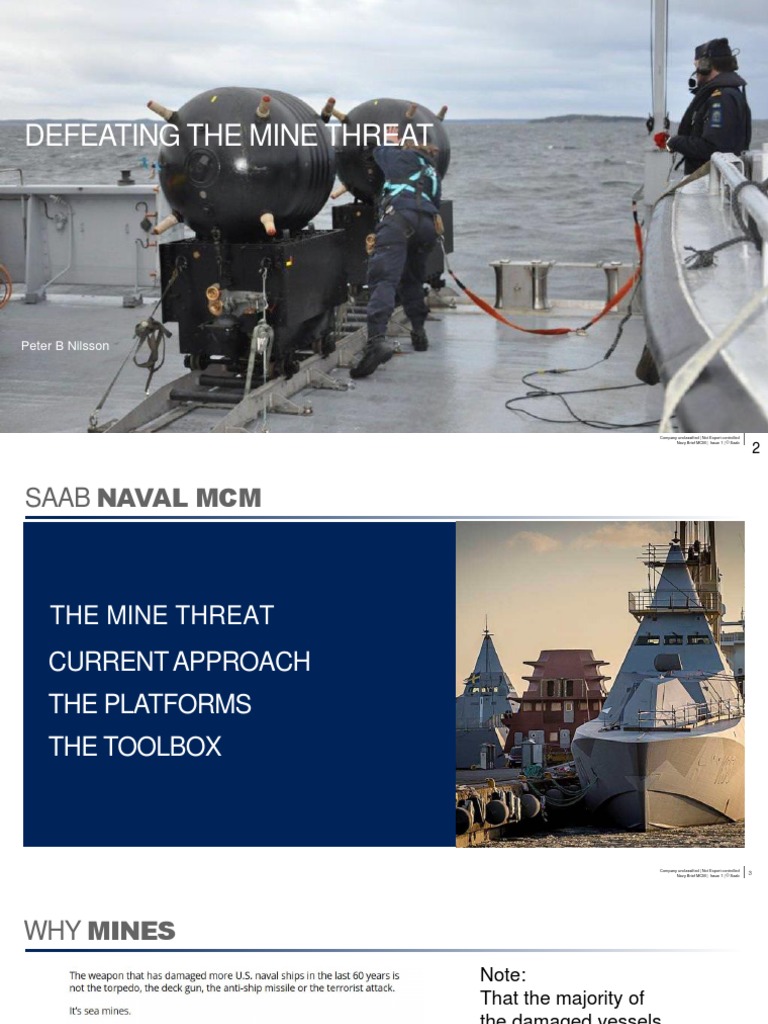 Defeating The Mine Threat: Peter B Nilsson | PDF | Naval Mine ...