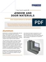 Window and Door Materials: Aluminium