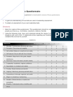 Leadership Traits Questionarie