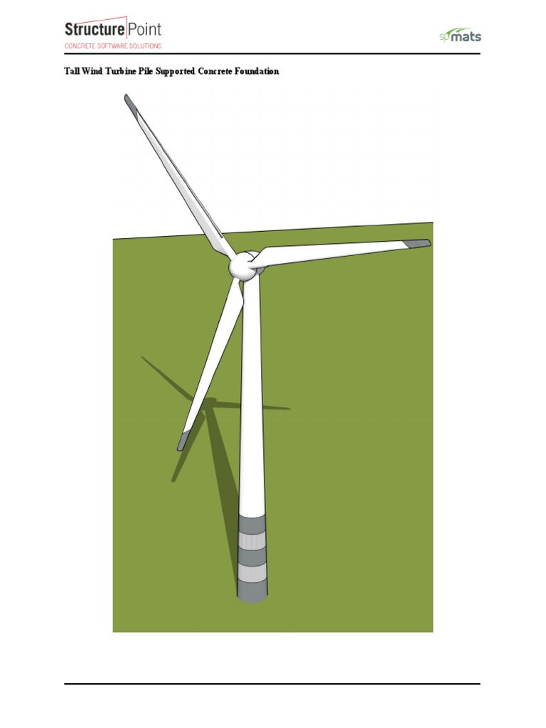 Wind Turbine Concrete Foundation Design | PDF | Wind Power | Wind Turbine
