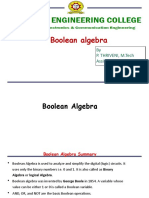 Boolean Algebra: by P. Thriveni, M.Tech Assistant Professor
