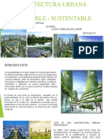 Arquitectura Urbana Sostenible y Sustentable