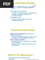 Promotion Budget and Media