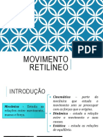 Movimento Retilíneo