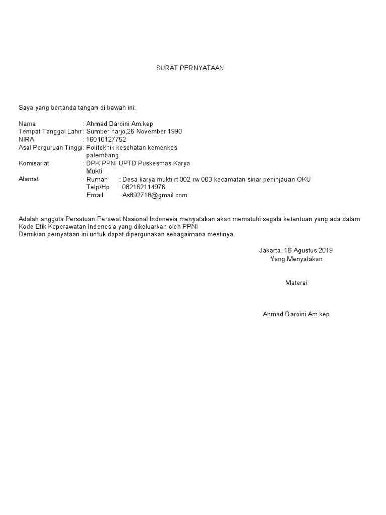 Surat Komite Etik Pdf
