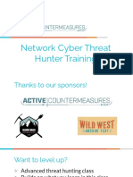 Network Cyber Threat Hunting August Slides