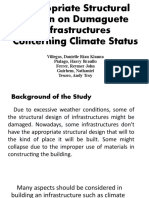 Appropriate Structural Design On Dumaguete Infrastructures Concerning Climate Status