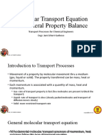 Molecular Transport Equation and General Property Balance