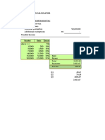 Net Income Before Tax Less - Exempstions Personal Exemption 50,000.00 Additional Exemptions