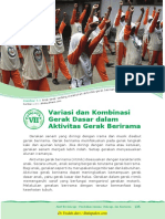 BAB VII Variasi Dan Kombinasi Gerak Dasar Dalam Aktivitas Gerak Berirama PDF