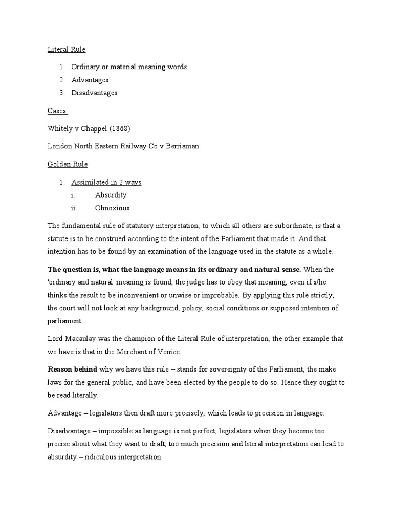 The Question Is, What The Language Means in Its Ordinary and Natural