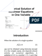 Nonlinear Equations in One Variable PDF