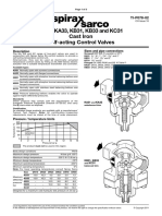 KA31, KA33, KB31, KB33 and KC31 Cast Iron Self-Acting Control Valves