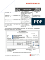 Handyman - Company Information and Sample SI PDF