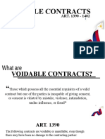 Voidable Contracts