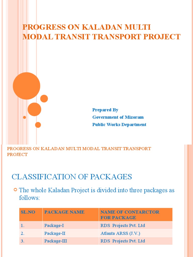 Kaladan Multi-Modal Project Progress Update | PDF | Civil Engineering