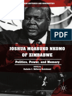 Joshua Mqabuko Nkomo of Zimbabwe Politics, Power, and Memory