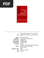 Medical and Biological Terminologies Classical Origins | PDF ...
