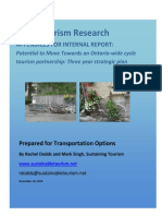 Cycle Tourism Research: Appendices For Internal Report