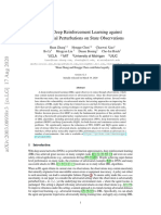 Robust Deep Reinforcement Learning Against Adversarial Perturbations On State Observations